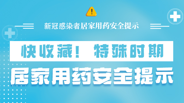 海報|快收藏！特殊時期，居家用藥安全提示→